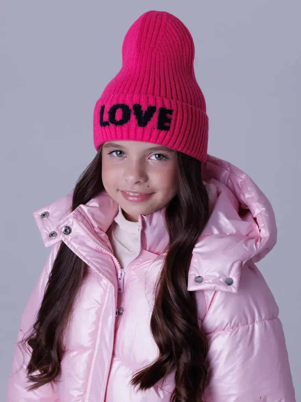 Шапка для девочки осенняя вязаная