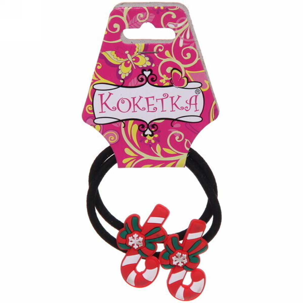 Резинки для волос детские 2шт. «Новогодние чудеса - Конфетки», d-3,5см