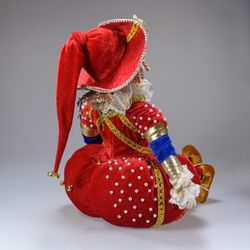 Интерьерная кукла Большой сидящий клоун