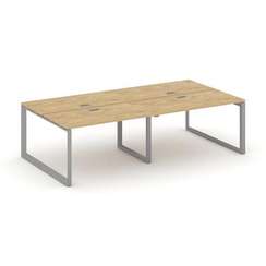 Style Project Рабочая станция двухсторонняя SN-59O.DRS-041 Тиквуд Светлый/Металл Серый/Серебро Заглу
