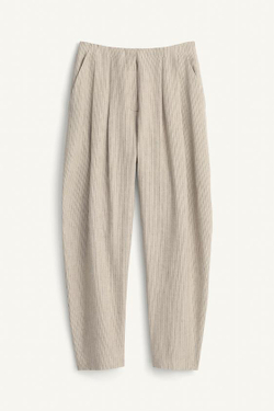 ZARA БРЮКИ ИЗ ЛЬНЯНОЙ СМЕСИ В ПОЛОСКУ - LIMITED EDITION, ПОЛОСКИ