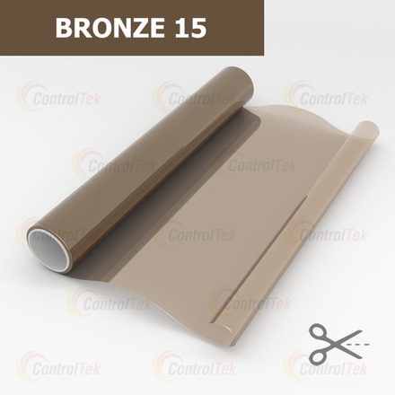Пленка не зеркальная тонировочная BRONZE 15 ControlTek, (на отрез)