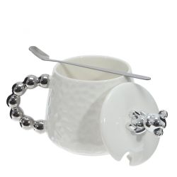 GAEM Кружка с крышкой и ложкой, 400 мл, L14 W10 H13 см, 2в.