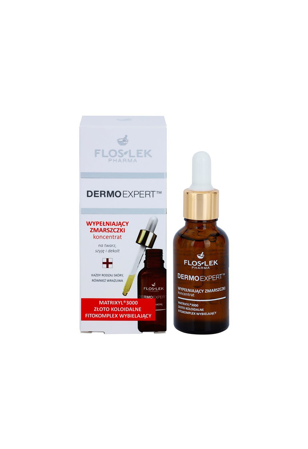FlosLek Pharma DermoExpert Concentrate - интенсивная сыворотка против морщин /   30  ml  / GTIN 5905043005232