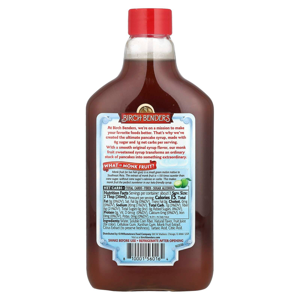 Birch Benders, Кето сироп, оригинальный, 384 мл (13 жидк. Унций)