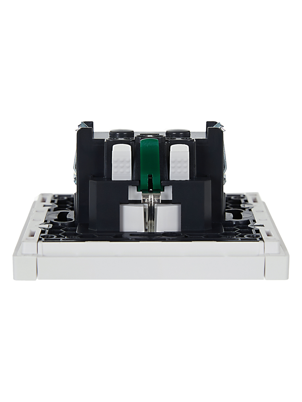 FORTE&PIANO Розетка 1-местная с заземлением без защитных шторок безвинтовое крепление 16А FP214 белый IEK