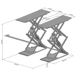 SIVIK ПГН-4000/Н-01 Ножничный электрогидравлический заглубляемый подъемник