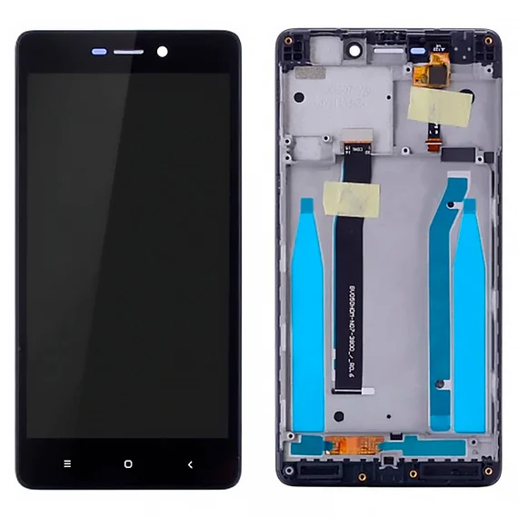 Дисплей для Xiaomi Redmi 3 в сборе с тачскрином на рамке (Black)