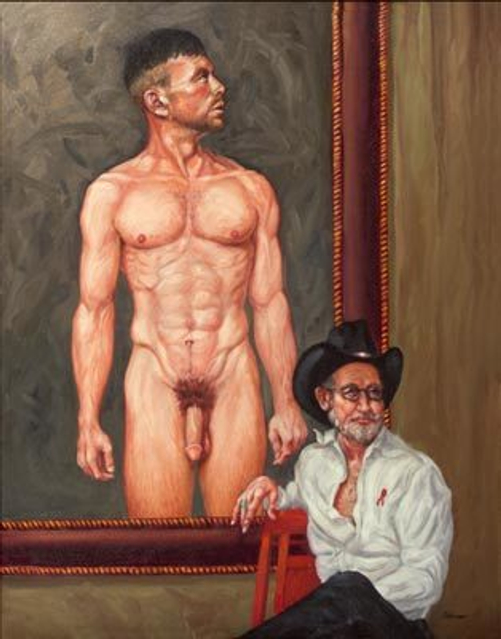 Study for a Champion - Self Portrait Delmas HOWE
