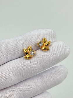 Серьги пусеты с кристаллами Avon