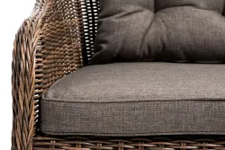 "Равенна" диван двухместный плетенный из ротанга, цвет коричневый
