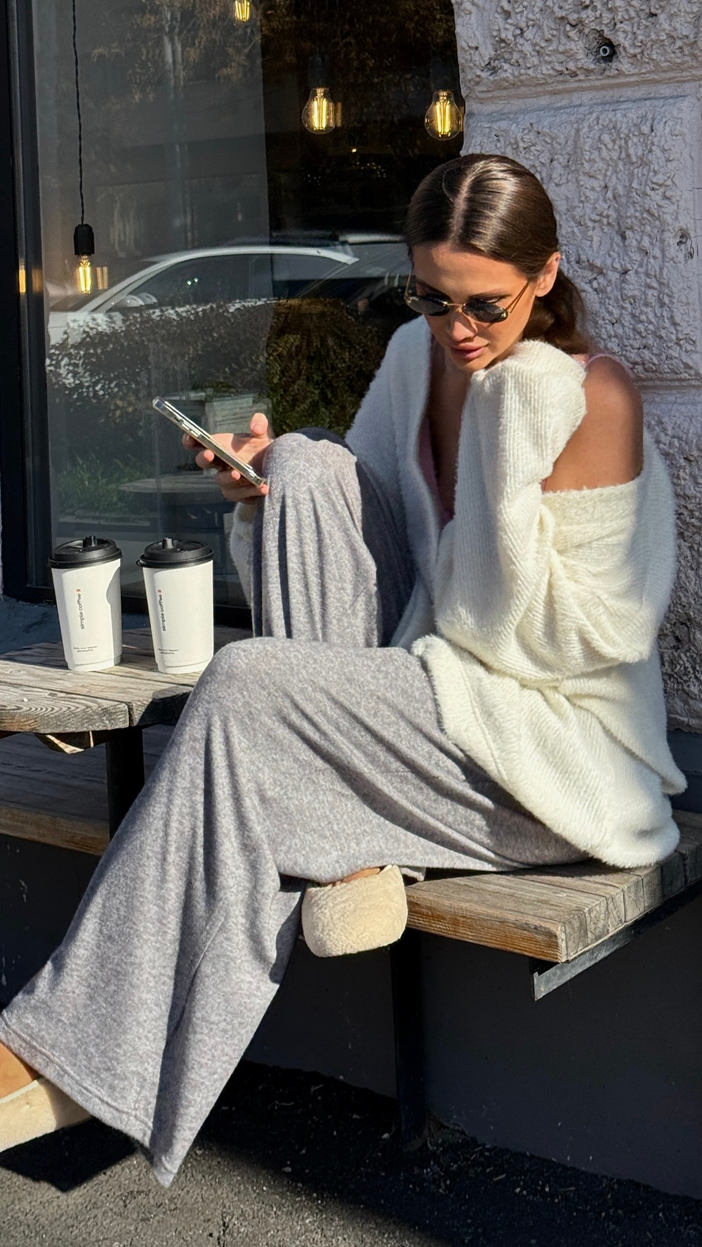 Штаны серые "Enigma" оттенок серый меланж