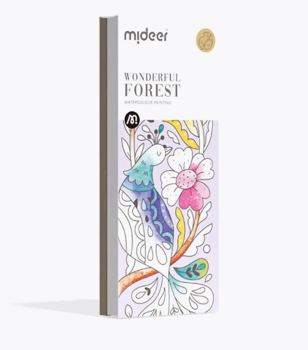 Акварельная раскраска