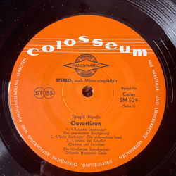 Винтажная виниловая пластинка LP Joseph Haydn Гайдн, Nurnberger Symphoniker Dirigent, Hanspeter Gmur, Symphonie Nr. 97 C-Dur, 3 Opern Ouverturen (Германия 1977)