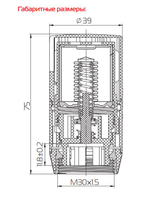 Термоголовка жидкостная Royal THERMO Design М30х1,5 серебро (RATHDN13015SS)