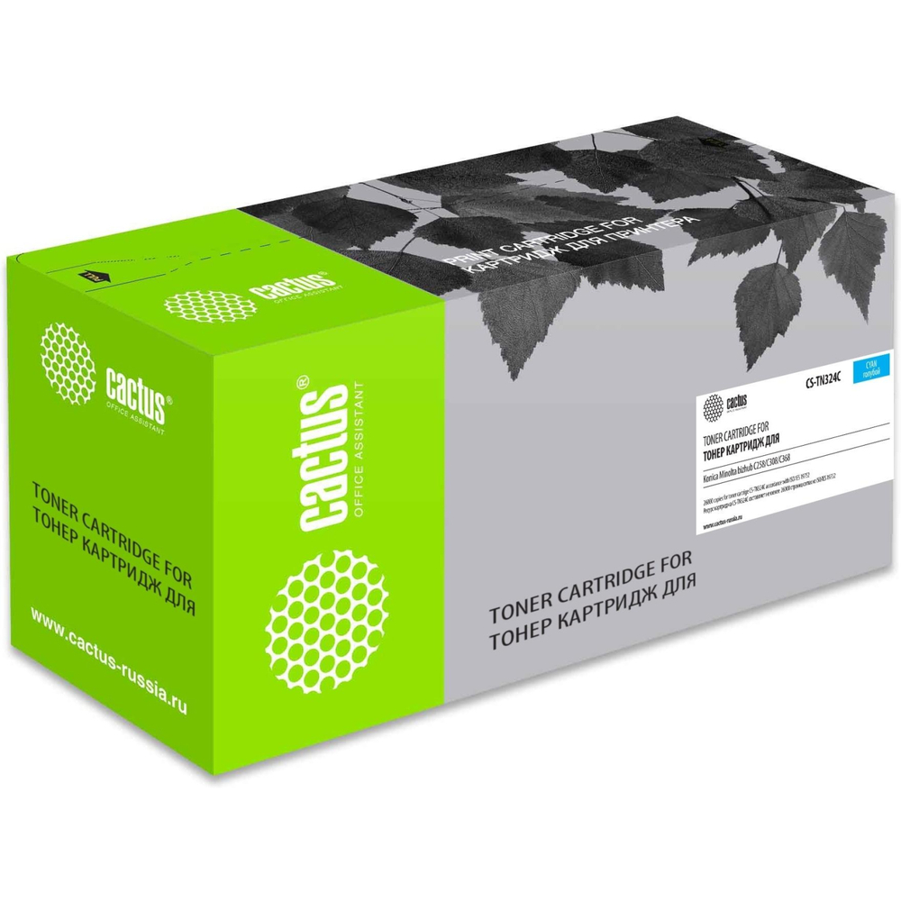 Картридж лазерный Cactus CS-TN324C TN-324C гол. для Konica Minolta C258/308