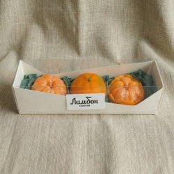 Набор "Свечи-мандарины", 3 шт.