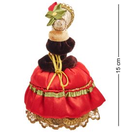 Народные промыслы RK-734/ 4 Кукла-шкатулка «Дама с муфтой»