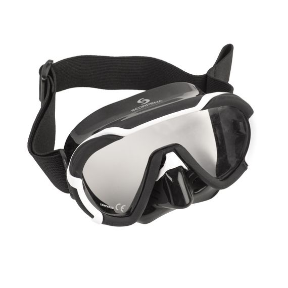 Маска Scorpena Miami Junior черно-белая