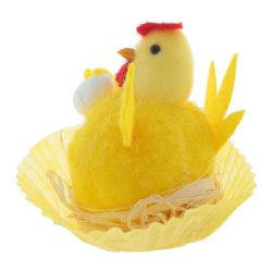 GAEM Фигурка декоративная "Цыпленок в гнезде", L6 W6 H7 см, 2в.