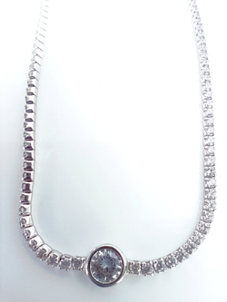 Браслет Эстерелла, серебро 925*, родирование, циркон/Ф