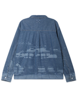 Мужская Рубашка Printed Denim