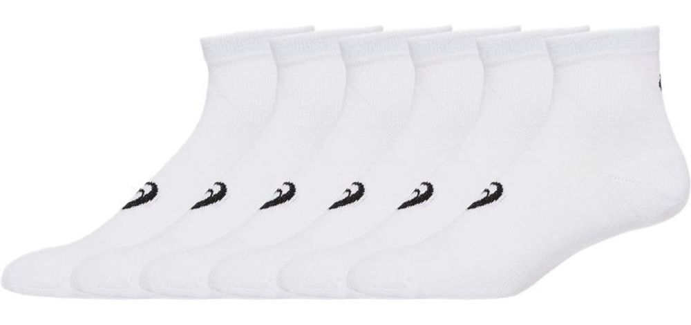 Теннисные носки Asics Multi-Sport Cushioned Quarter Sock 6P - brilliant white