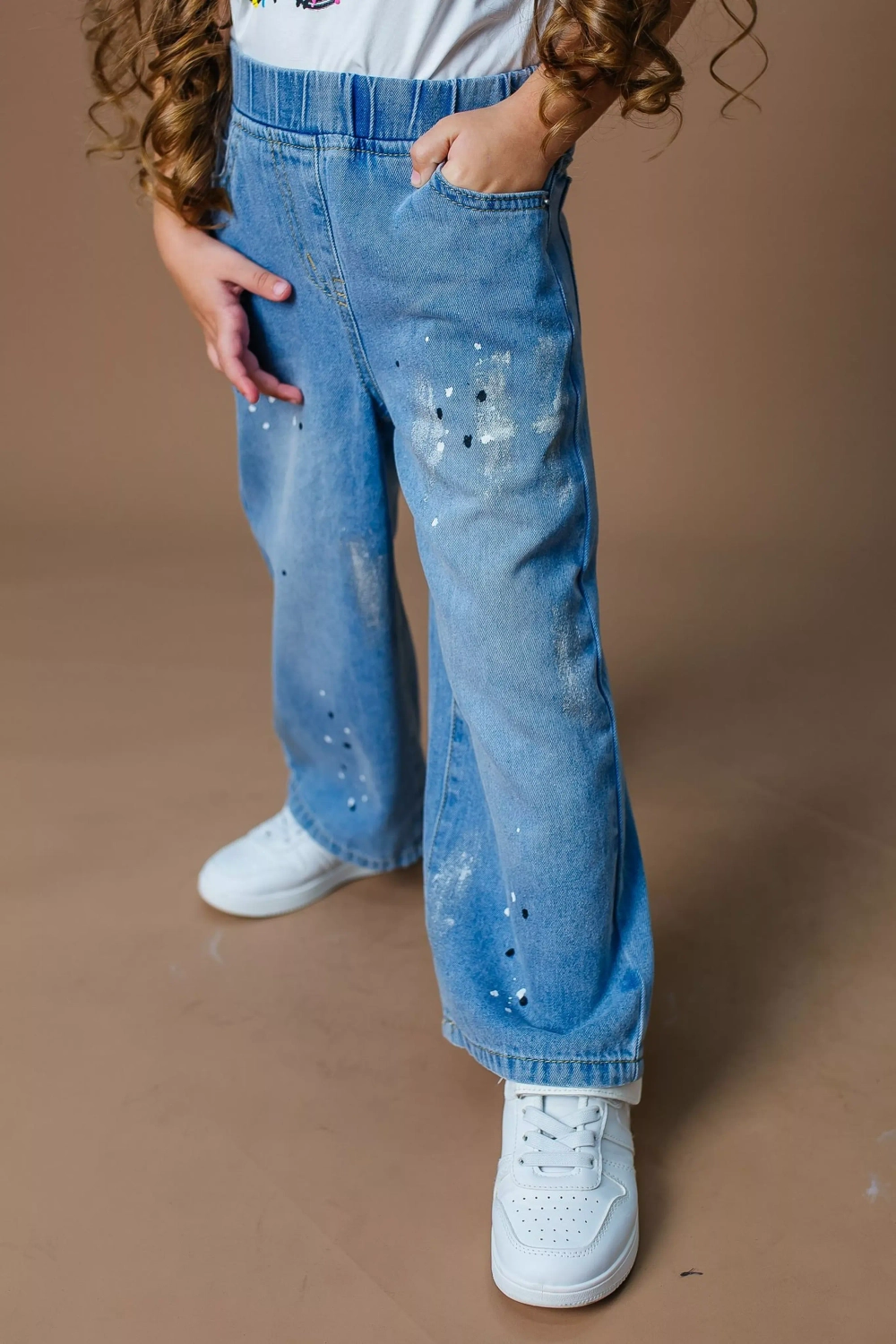 Джинсы с напылением