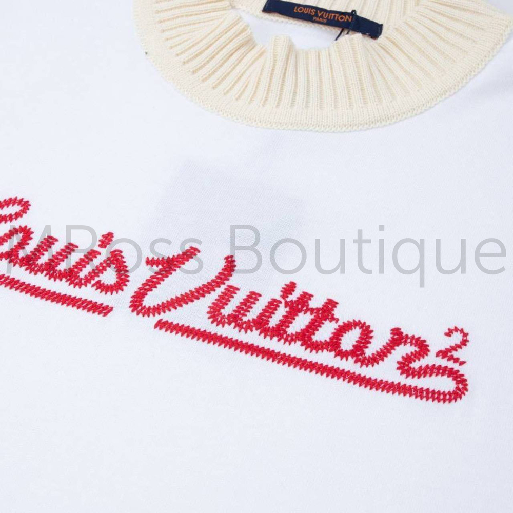 Мужская белая футболка Louis Vuitton
