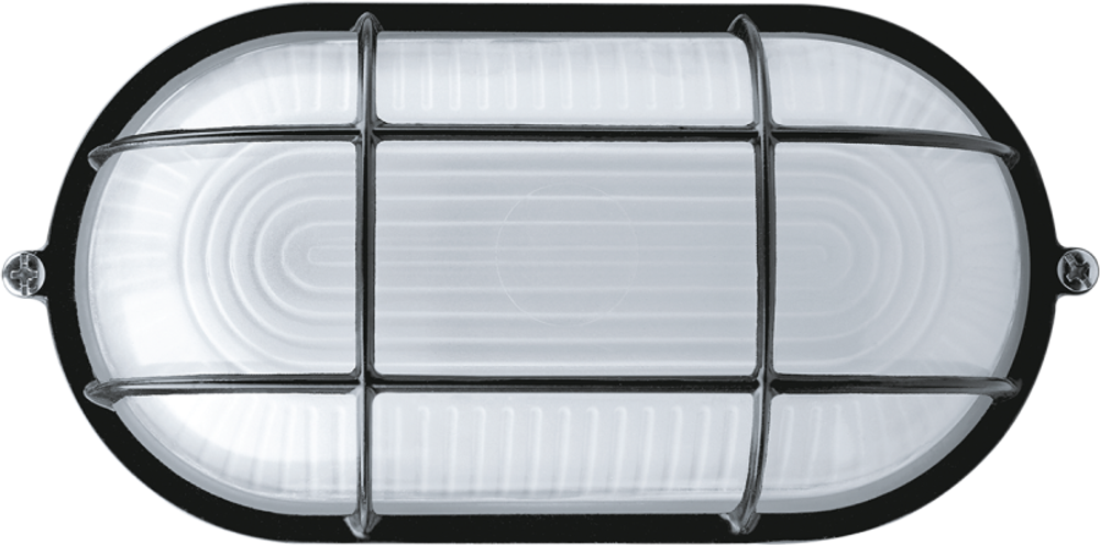 Светильник ЛОН 94 808 NBL-O2-60-E27/BL 1х60Вт E27 IP54 (аналог НПБ 1402 черн. овал с решеткой 60Вт) Navigator 94808