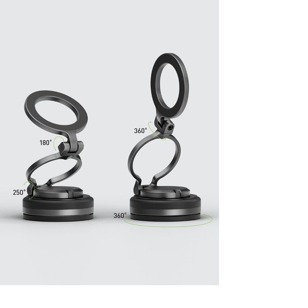 Держатель на присоске Energea MagMount Flex (MagSafe), Темно-серый | Gunmetal