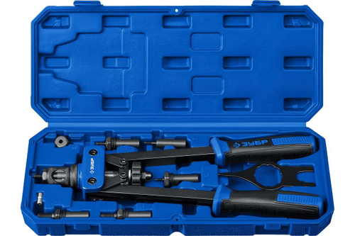 Резьбовой двуручный заклепочник в кейсе ЗУБР Профессионал Р-М10 М3 - М10 31056