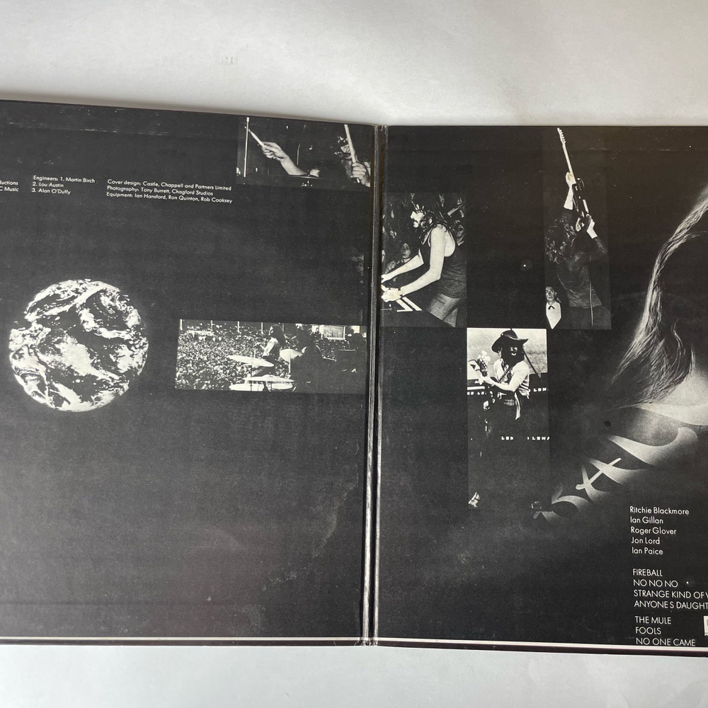 Винтажная виниловая пластинка LP Deep Purple Fireball (Япония 1971) (Без Оби) (Первый Пресс, Болотный Ворнер)