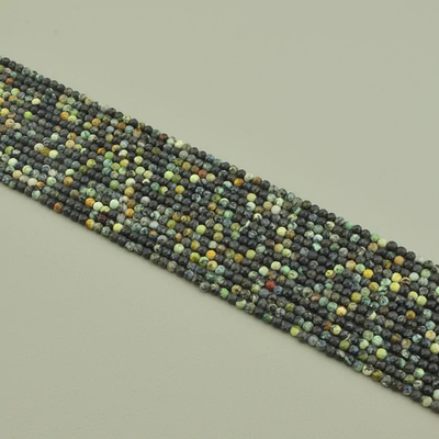 Нитка Хризоколла 39 см. 3,2 мм. (Без замка)