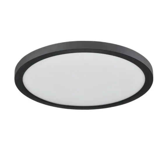 7788/24L MITRA LED SN 000 Светильник пластик/белый/черный LED 24Вт 3000/4000/6500К D300 IP44 CCT/датчик движения NEBULA BLACK