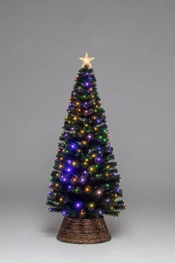 Оптоволоконная елка с LED лампочками Праздничная 150 см., пвх, контроллер (Т2206В-150)