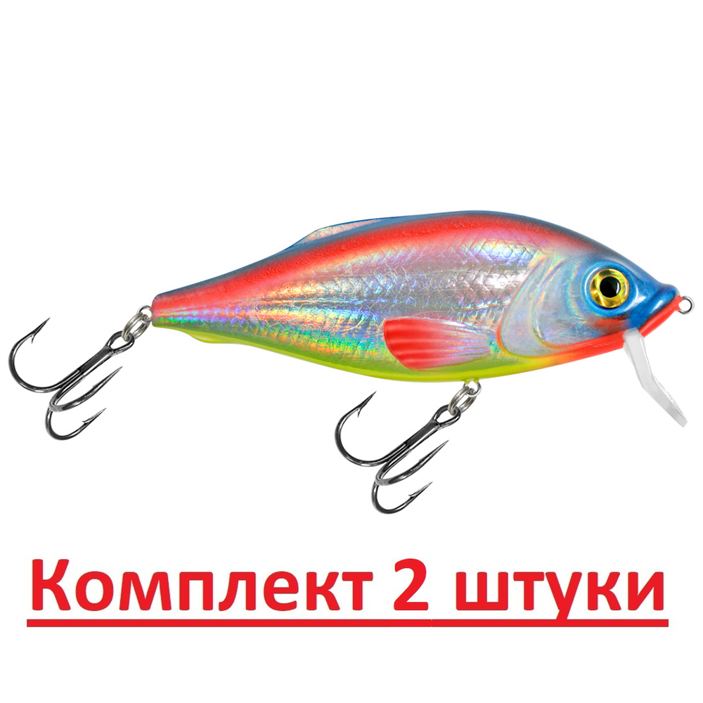 Воблер Шэд Язь 80mm, цвет 048 (окунь), 1 штука