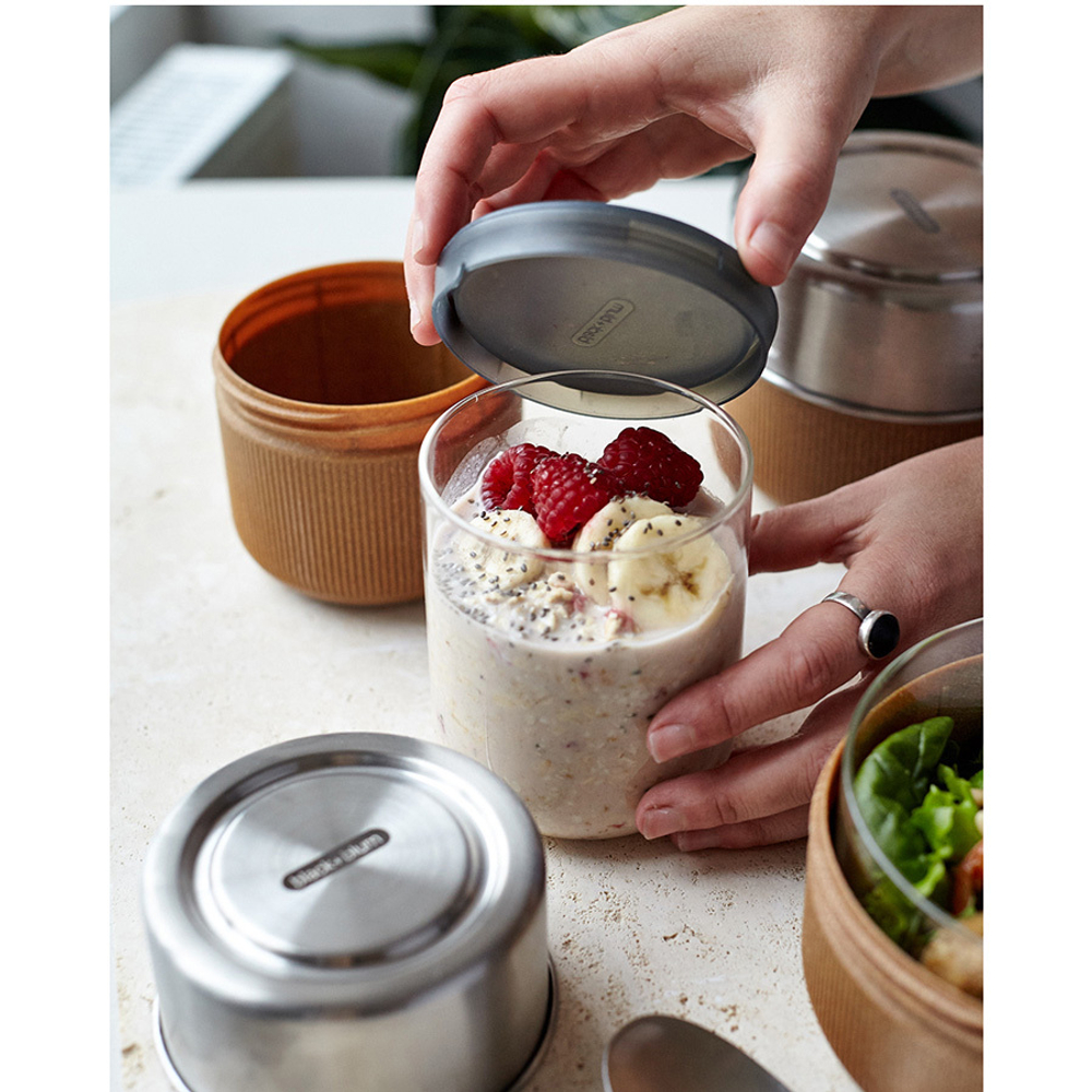 Ланч-бокс glass lunch pot, 450 мл, коричневый