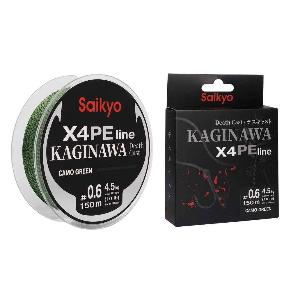Шнур Saikyo Kaginawa X4PE 150м Зелёный Camo -