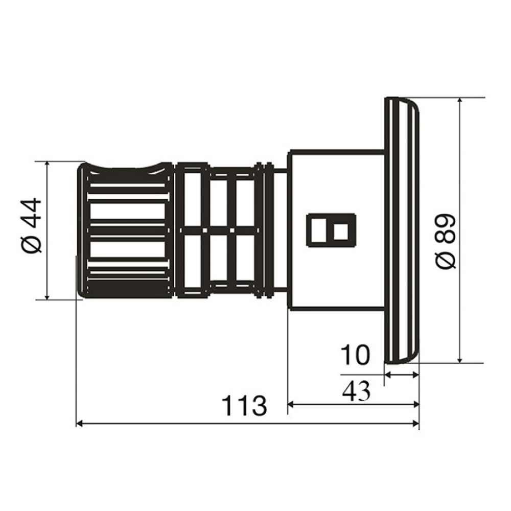 Форсунка гидромассажная из ABS, пластика, 10-12м³/час /0034/
