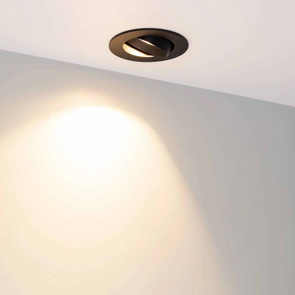 Светильник MS-ATOLL-BUILT-TURN-R94-10W Warm3000 (BK, 60 deg, 230V) (Arlight, IP54 Металл, 5 лет) 041574