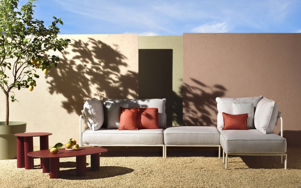 Пуф с подушкой Scab Design Flap, лен, белый