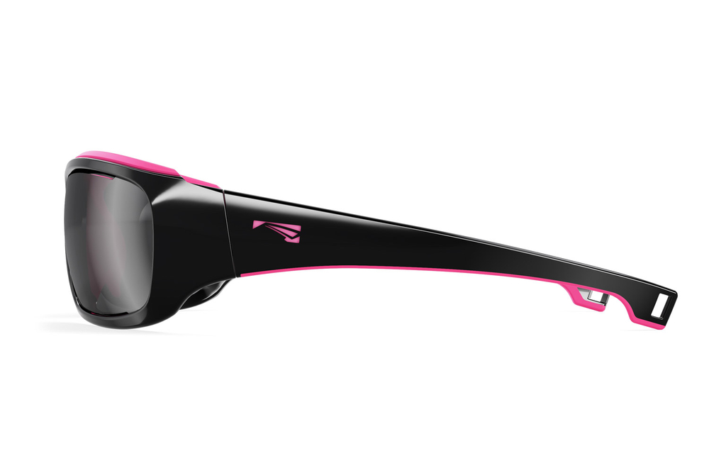 Спортивные очки LiP Tide / Gloss Black - Pink Rubber / PC Polarized / Levante Series Chroma Smoke