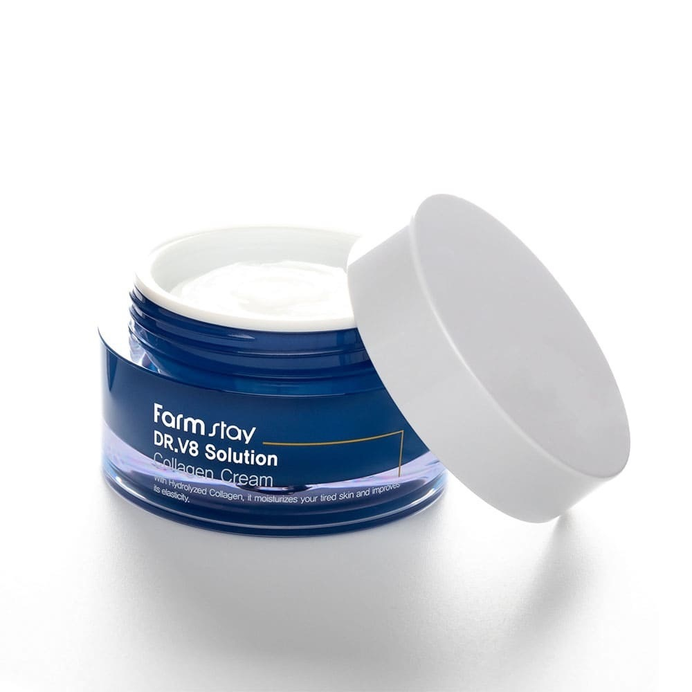 Крем для лица с коллагеном FARM STAY DR-V8 Solution Collagen Cream, 50 мл.