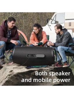 Портативная Bluetooth Колонка S87 80W black