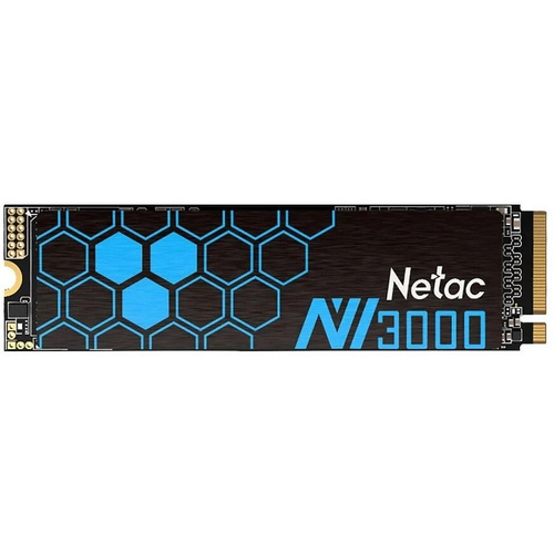 Жесткий диск SSD M.2 500GB Netac NV3000, 3100/2100MBs, QLC 3D NAND, 2280, PCI-E 3.0x4 (NT01NV3000-500-E4X)