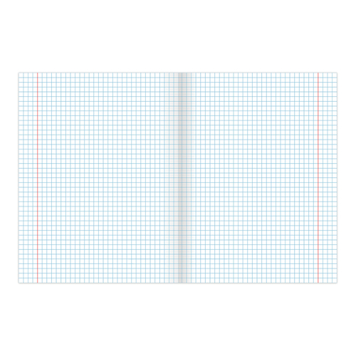 Тетрадь 18 л. BRAUBERG КЛАССИКА, клетка, обложка картон, КРАСНАЯ, 104729