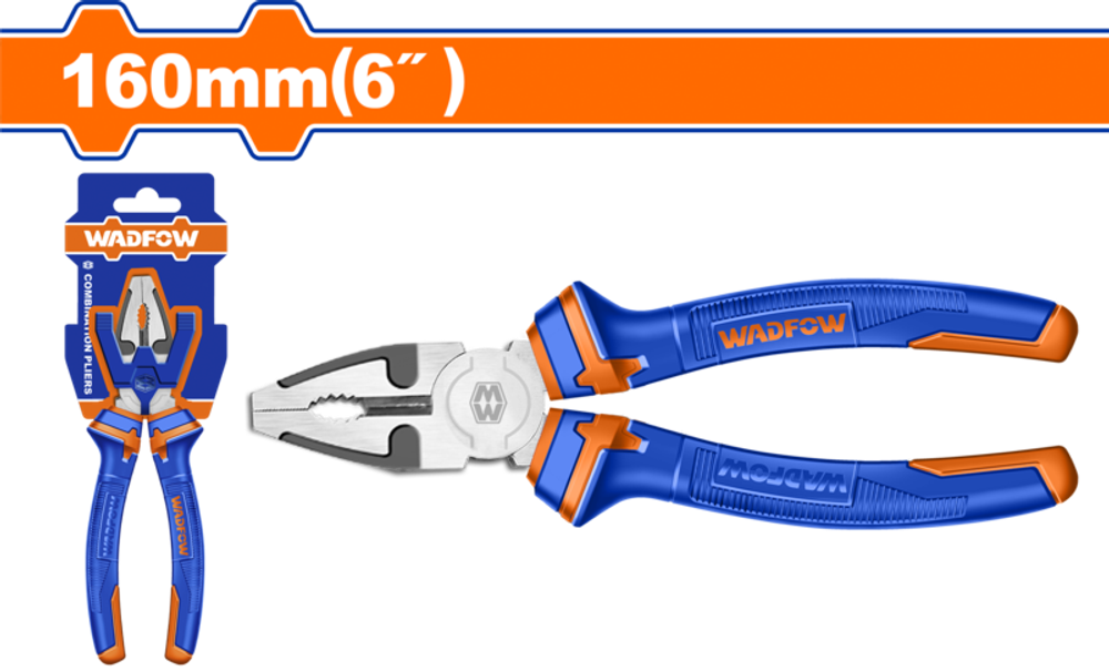 Плоскогубцы 160 мм (6/36) WADFOW WPL1C06