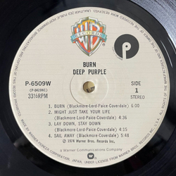 Винтажная виниловая пластинка LP Deep Purple Burn (Japan 1979) (Obi) Mistreated