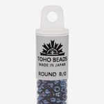 Японский бисер TOHO Round 8/0 (№88), металлизированный, непрозрачный глянцевый